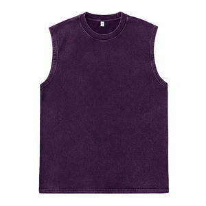 Débardeur décontracté personnalisé de haute qualité pour homme, débardeur personnalisé avec logo pour femme, col rond, vêtement d'été léger - Product Image 4