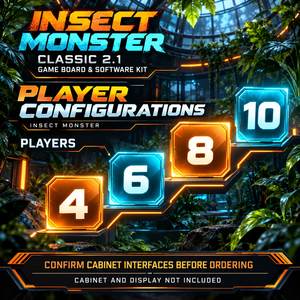 Kit de jeu d'arcade VGAME Insect Monster 2.1 pour 4, 6, 8 ou 10 joueurs, intégration en cabinet d'amusement - Product Image 3