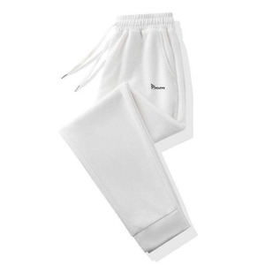 Pantalon de survêtement unisexe en tissu gaufré – Joggers d'été en coton et polyester, coupe ample, style streetwear, taille élastique, vente en gros - Product Image 5