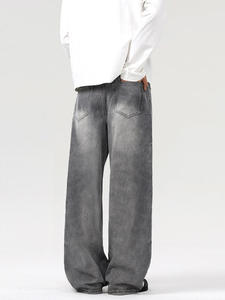 Nouveauté 2026 Pantalon Baggy en Jean à Jambe Large Confortable, Délavé Vintage, Coupe Ample, Style Streetwear, Logo Personnalisé, Vêtements en Gros - Product Image 6