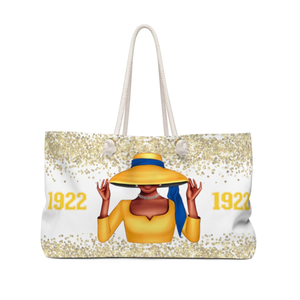 กระเป๋า Blue Gold 1922 Weekender รุ่น SGR ของขวัญสำหรับเพื่อนเจ้าสาว กระเป๋าเดินทางไปทะเล กระเป๋าสะพายขนาดใหญ่ ใส่ของได้เยอะ กระเป๋าสำหรับค้างคืน แบบสั่งทำพิเศษ - Product Image 2