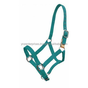 Cabestro de nailon ajustable para caballo con cuerda de tracción, color y logotipo personalizados, tallas Full/Cob, estilo sintético para silla de montar - Product Image 2