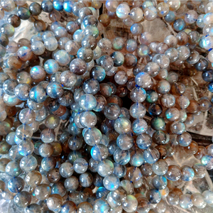 Hermosa Pulsera de Labradorita con Cuentas, Piedra Preciosa Natural, Cuentas Redondas Pulidas Multicolor, Joyería de Cristal Curativa, Venta al por Mayor África - Product Image 3