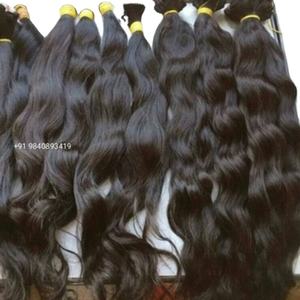 Extension de cheveux humains indiens vierges non traités Remy dessinés à un seul donneur style vague naturelle - Product Image 6