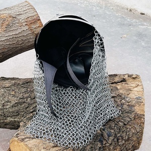 Casco Vikingo de Acero Personalizado al por Mayor de Fábrica, Casco Plateado Moderno OEM para Espectáculos y Reenactaciones de Batalla - Product Image 3