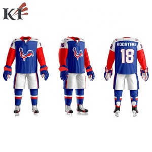 Uniforme de Hockey sobre Hielo Personalizado con Número y Nombre del Equipo, Transferencia Térmica, Ropa para Hombre, KEVEN IMPEX KI-IHU-7509 USA - Product Image 6