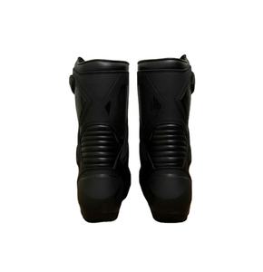 Chaussures de moto Shenra à embout d'acier, en cuir véritable, avec fermeture éclair, semelle antidérapante, maille respirante, hauteur genou, durables pour la ville - Product Image 4