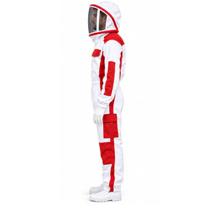 Vêtements de protection pour apiculteurs à 3 couches en maille, combinaison d'apiculture avec voile et fermeture éclair, uniformes d'apiculteur ventilés en coton - Product Image 4