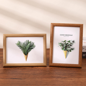 Wholesale Minimalist 6-Inch Solid Wood Picture <b>Frame</b> Rounded Edge Calligraphy Art Photo <b>Frame</b> for <b>Collage</b> Display - Product Image 4
