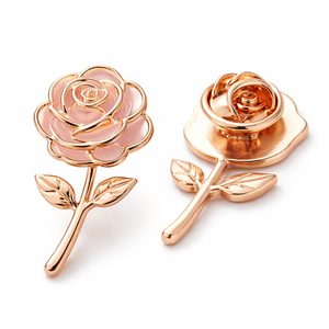 Pins de Solapa Personalizados con Cabeza de Lobo, Baño de Oro Rosa y Cierre de Mariposa para Regalos Corporativos y de Empresa - Product Image 3