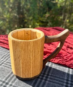 Rustic Wooden Mug Handmade Natural Solid Wood Coffee <b>Cup</b> Eco Friendly Drinkware for Tea Coffee Beer Juice - Product Image 3