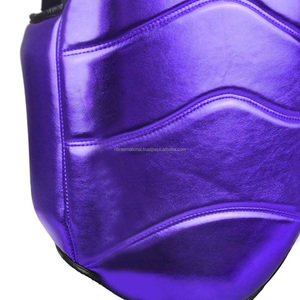 Protège-poitrine de boxe en cuir violet personnalisé, souple et durable, pour l'entraînement, protection corporelle, équipement de protection, utilisation toutes saisons - Product Image 4