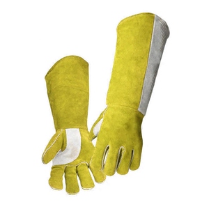 Gants de soudage en cuir de vachette renforcé, manchette de sécurité, résistants à la chaleur et aux étincelles, pour la lutte contre les incendies, la construction et usage général - Product Image 2