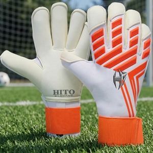Gants de gardien de but professionnels sur mesure, nouveaux gants de football en latex 4 mm, protection des doigts, respirants, gants de gardien de but de football - Product Image 4