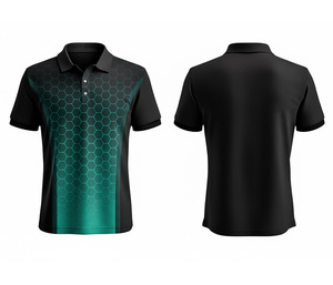 Eco-Friendly Full Sublimation Polo Shirt with Digital Printing for Men Women Youth Quick-Dry Dry-Fit Active Polo - Product Image 4