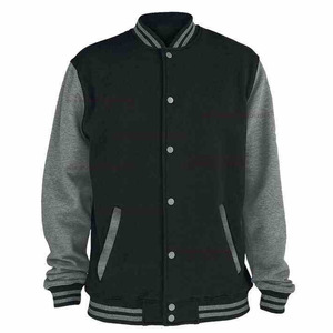Wholesale Custom Men's Varsity Jacket Black <b>Red</b> <b>Wool</b> Waterproof Windproof Eco-Friendly with Snap Buttons - Product Image 5