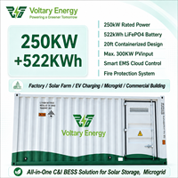 Sistema de Almacenamiento de Energía en Contenedor de 250kW 500kWh, Batería LiFePO4 BESS para Almacenamiento Solar Comercial e Industrial, Contenedor ESS de 20 pies