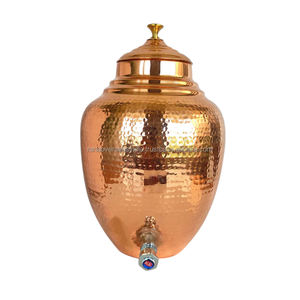 Royal เครื่องจ่ายน้ำทองแดง matka พร้อมถังเก็บน้ำทองแดงดีไซน์สะดุดตา - Product Image 3