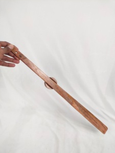 Solid <b>Wood</b> Handmade Shoehorn Long <b>Handle</b> Polished Carved Wooden Shoe Horn Freestanding Home Decor <b>WOOD</b> CRAFTS - Product Image 3