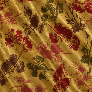 Aura Botanical Gold Zari Silk Cotton Floral <b>Fabric</b>-Lightweight Organic Eco-Friendly Wrinkle Resistant for Wedding & Home Decor - Product Image 5