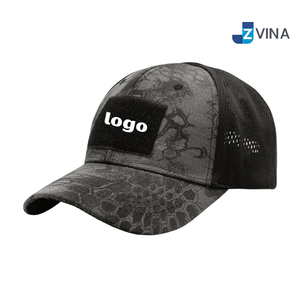 Custom Logo Camouflage Mesh Tactical Baseball Cap Velcro Patch Adjustable <b>Dad</b> <b>Hat</b> for Outdoor Sports - Product Image 2