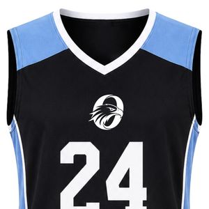 Black White Basketball Uniform for Men Jersey and Shorts Lightweight Team Sports Set Breathable <b>Athletic</b> Apparel Practice - Product Image 6