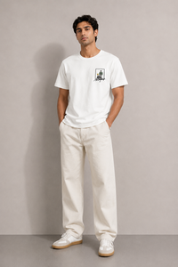 เสื้อยืดโอเวอร์ไซส์ผ้าคอตตอนผสมเนื้อหนัก 290 GSM พรีเมียม สกรีนลายสตรีทแวร์ตามสั่ง ยูนิเซ็กส์ รับผลิตแบบ OEM ODM พร้อมส่ง - Product Image 3