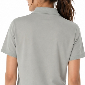 Camiseta Polo Clásica para Mujer, Manga Corta, Letra Bordada en el Frente, Informal, Tejido Cómodo de Alta Calidad, Fabricante de Camisetas Polo - Product Image 5