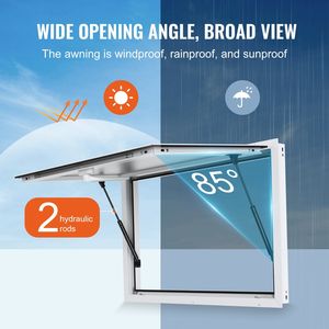 Finestra di Servizio in Lega di Alluminio 36"x24" per Food Truck, Angolo di Apertura 85 Gradi - Product Image 4