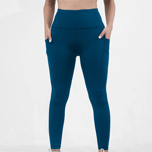 Women's Solid <b>Ankle</b>-<b>Length</b> 4-Way Stretch High Waist <b>Leggings</b> Custom Logo OEM ODM Gym Fitness Yoga Pants Manufacturer Wholesale - Product Image 1