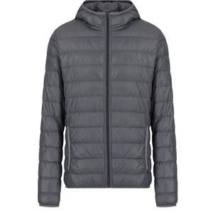 Mens Full-Zip Quilted <b>Puffer</b> <b>Jacket</b> Tech Fabric Plus Size Winter <b>Light</b> Weight Outwear Down Black Quilted Puffy Hooded for Men - Product Image 2