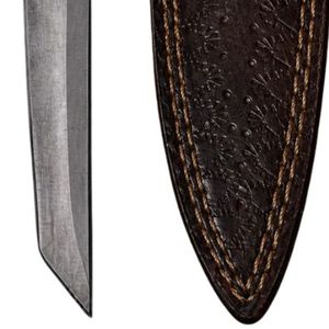 Cuchillo de Caza de Hoja Fija con Mango de Madera de Bocote con Rayas Oscuras, Forjado a Mano, para Camping, Supervivencia y Uso al Aire Libre, Venta al Por Mayor - Product Image 4