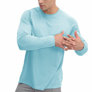 T-shirt à séchage rapide pour le fitness et la course à pied, fabricant et fournisseur de vêtements de sport, t-shirt d'entraînement à manches longues pour homme, t-shirt léger - Product Image 5