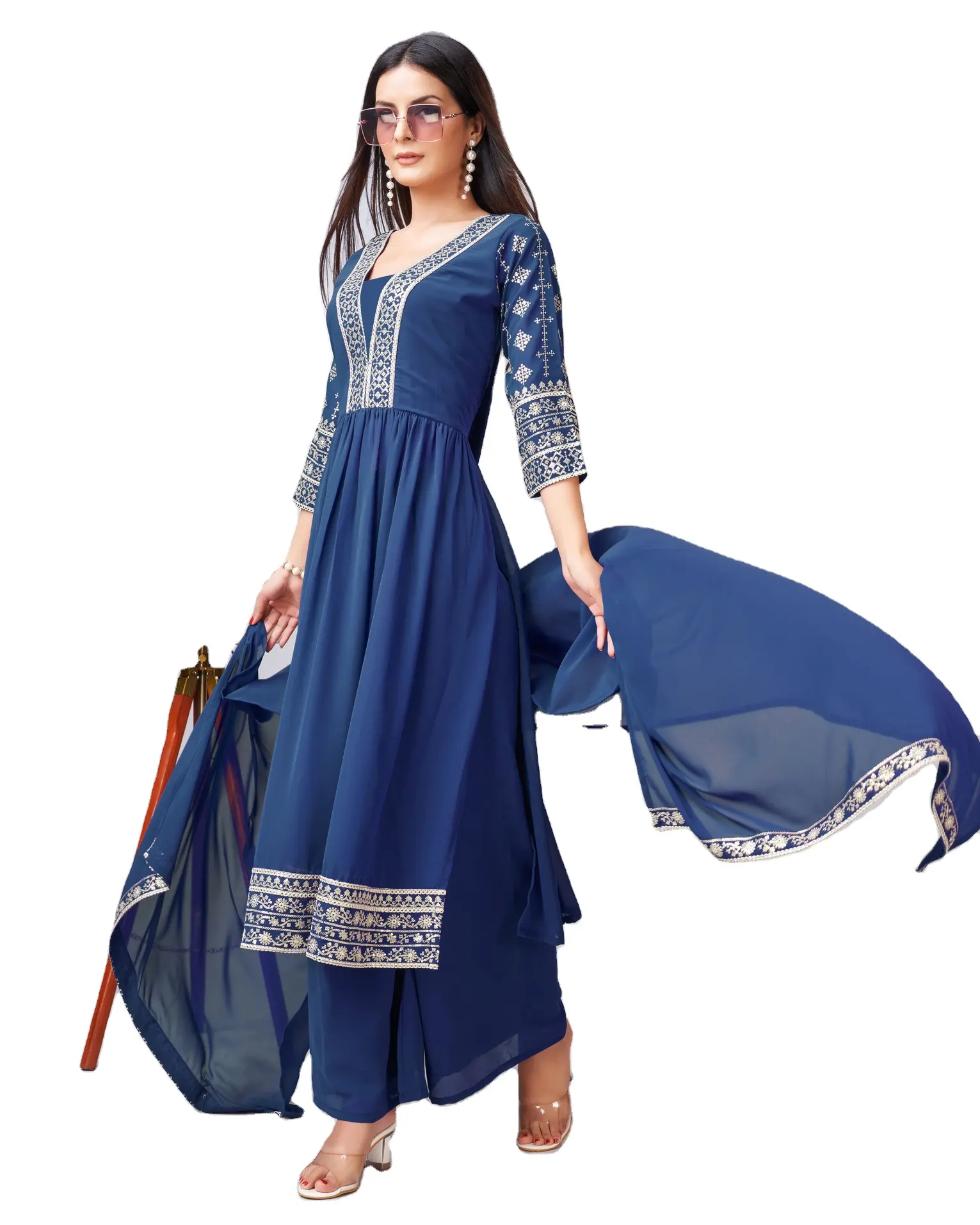 All'ingrosso on-line georgette kurtis produttore da india nuova moda più recente indiano multicolore indiano produttore di premium