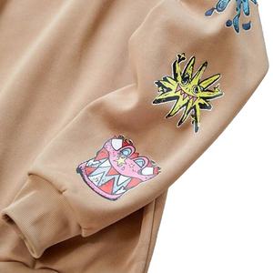 Sweat-shirts à capuche coupe-vent 100 % polyester personnalisables pour hommes, écologiques, style décontracté streetwear, motif uni, vente en gros - Product Image 5