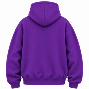 Cagoule intégrale zippée Premium Hiver en molleton de coton surdimensionné, avec logo personnalisé, style streetwear, anti-boulochage et respirante - Product Image 6
