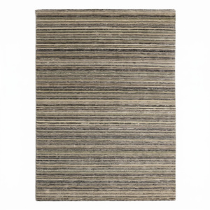 DECORDEC Rust Brown Wool Solid Tonal Texture Thick Pile Non-Slip Eco-Friendly Hand Tufted <b>Rug</b> for Living Room Bathroom Hotel - Product Image 1