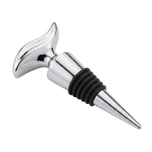 Bouchon de bouteille de vin en métal avec logo personnalisé, bouchon de vin en acier inoxydable, scellant de bouteille, bouchon de vin en métal, bouchon de conservation des boissons pour accessoires de bar - Product Image 1