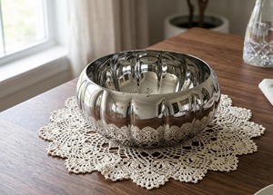 Modern Silver <b>Mirror</b> Finished Decorative Bowl Suitable For Snack Candy Chocolate Display And Table Styling From India - Product Image 3