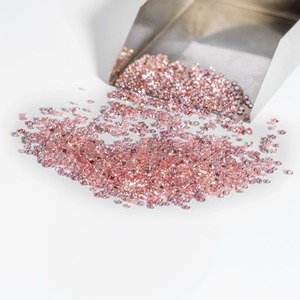 เพชรเมลีสีชมพู ขนาด 0.80 มม. ถึง 4.40 มม. ไม่ได้รับการรับรอง ผลิตในห้องปฏิบัติการ ทรงบริลเลียนต์ เจาะด้วยเลเซอร์ สำหรับทำเครื่องประดับ คุณภาพเยี่ยม - Product Image 3