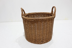 Modern Round <b>Plastic</b> Rattan Clothing Storage <b>Baskets</b>-Eco-Friendly Foldable Design - Product Image 6