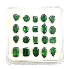 Lot de pierres précieuses en grenat tsavorite naturel, formes variées, taillées, 3-6 mm, certifiées IGI, pour la fabrication de bijoux - Product Image 6