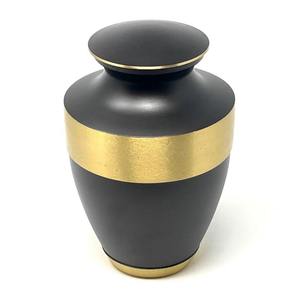 Urna Funeraria de Latón LU, Urna para Cenizas Blanca, Estilo Americano, Capacidad de 200 Pulgadas Cúbicas - Product Image 1