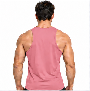 <b>Mens</b> Plus Size Tank Top Breathable Summer Sleeveless <b>Vest</b> Comfortable Cotton Bamboo Fiber Fitness <b>Gym</b> Sportswear Custom Logo - Product Image 4