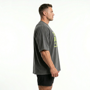 Camiseta Deportiva Extra Grande con Silueta Estructurada Personalizada, Transpirable, 240 GSM, 100% Algodón, Estilo Urbano, Logotipo Personalizado - Product Image 3