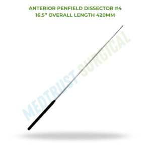 เครื่องมือผ่าตัดกระดูกสันหลังสำหรับการแยกเนื้อเยื่อ Anterior Penfield Dissector 4 ขนาด 16.5 นิ้ว 420 มม. สำหรับการผ่าตัดระบบประสาท - Product Image 2