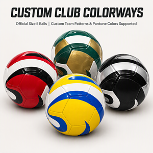 Balón de Fútbol de Entrenamiento y Partido, Talla 5, Cuero PU, Cosido a Máquina, Termosellado, 32 Paneles, Duradero, Colores Surtidos - Product Image 4