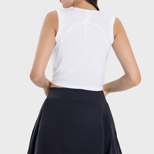 Top Corto para Mujer, Sin Mangas, Elástico, Suave, Informal, Ajustado, Ligero, para Uso Diario, Elegante - Product Image 2
