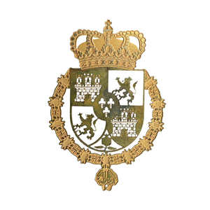 Badge personnalisé en métal avec motif couronne et lion, à attacher, sans nickel, style classique, décoration tendance, fait main - Product Image 1