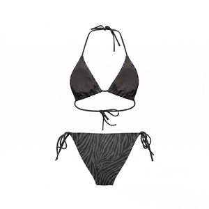 Conjunto de Bikini de 1 Pieza con Cuello Pronunciado y Cintura Alta, 240 GSM, Poliéster Premium, Logotipo Personalizado con Sublimación, Traje de Baño - Product Image 2